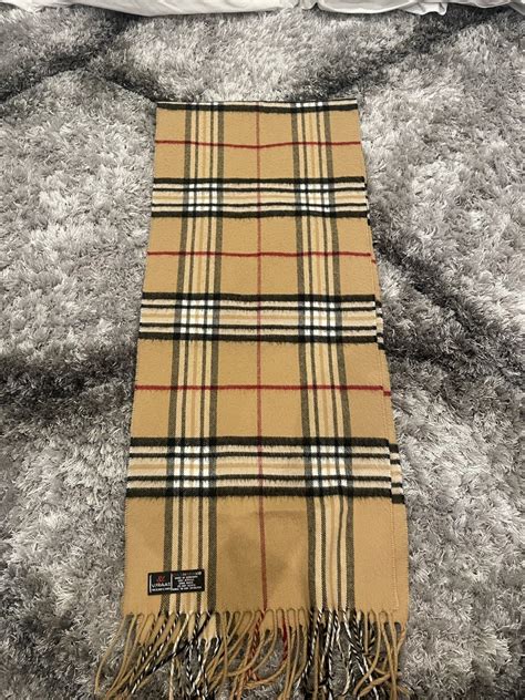 fake burberry scarf logo|burberry look alike wool scarf.